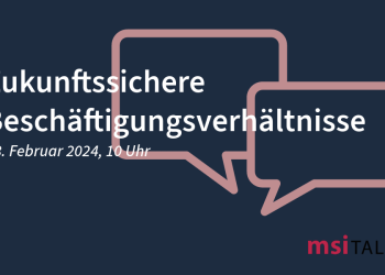 msiTALK „Zukunftssichere Beschäftigungsverhältnisse“