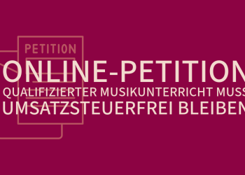 Keine Mehrwertsteuer auf Musikunterricht!