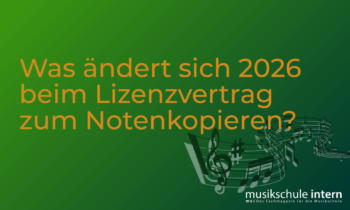 VG Musikedition verkündet Änderungen bei der Lizenzvergabe zum Noten kopieren
