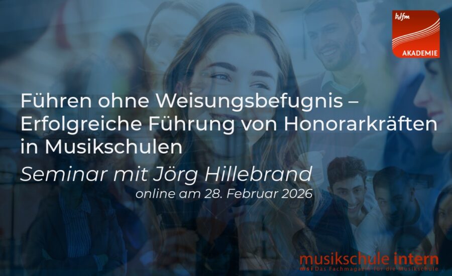 Führung und Teambuilding in Musikschulen